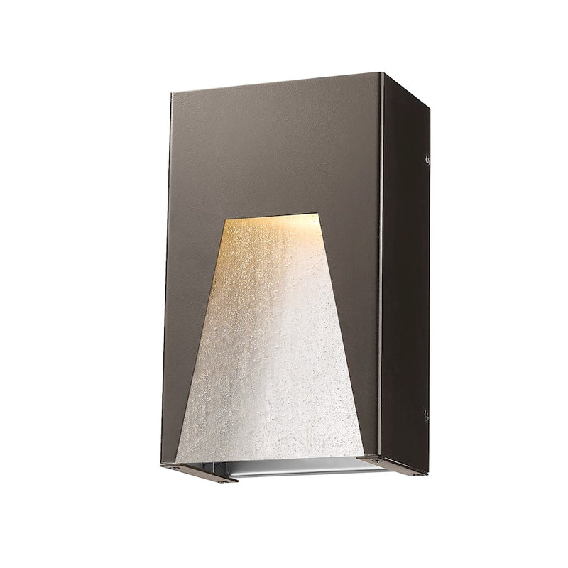 Z-Lite Millenial 1 Light Outdr Wall, 10, Bronze Slvr, Clear Seed - 561S-DBZ-SL-SDY-LED