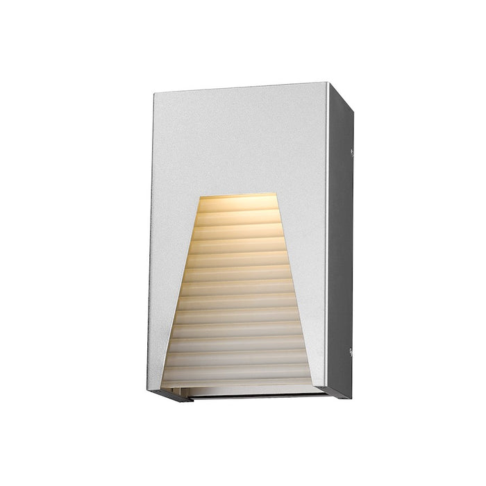 Z-Lite Millenial 1 Light Outdr Wall Light 10", Slvr, Frost - 561S-SL-SL-FRB-LED