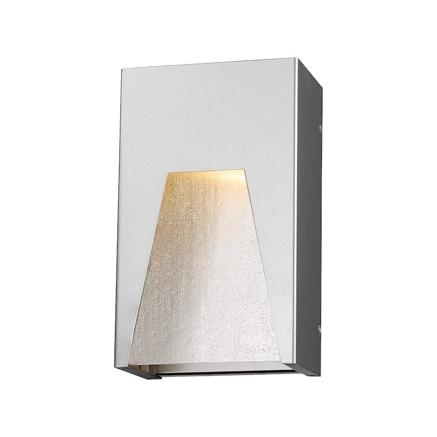 Z-Lite Millenial 1 Light Outdr Wall Light 10", Slvr, Clear Seed - 561S-SL-SL-SDY-LED
