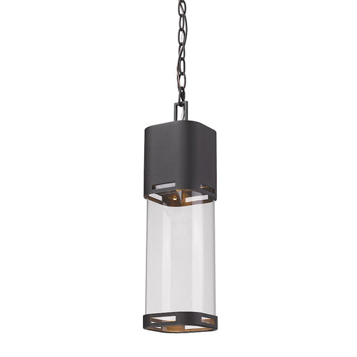 Z-Lite Lestat 1 Light Outdoor Chain Light, Black, Clear - 562CHB-BK-LED