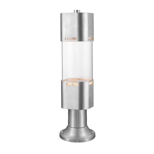 Z-Lite Lestat 1 Light Outdr LED Post Head/Pier Mt, Alum, Clear - 562PHBR-553PM-BA-LED