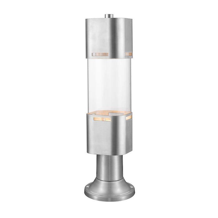 Z-Lite Lestat 1 Light Outdr LED Post Head/Pier Mt, Alum, Clear - 562PHBR-553PM-BA-LED