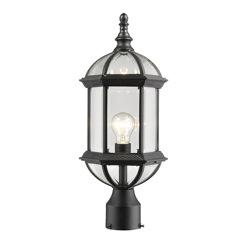 Z-Lite Annex 1 Light Outdoor Post Mount in Black - 563PHM-BK