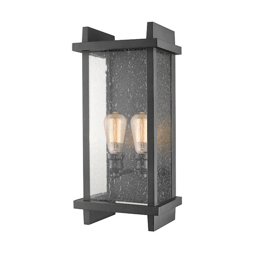 Z-Lite Fallow 2 Light Outdoor Sconce, Black - 565B-BK