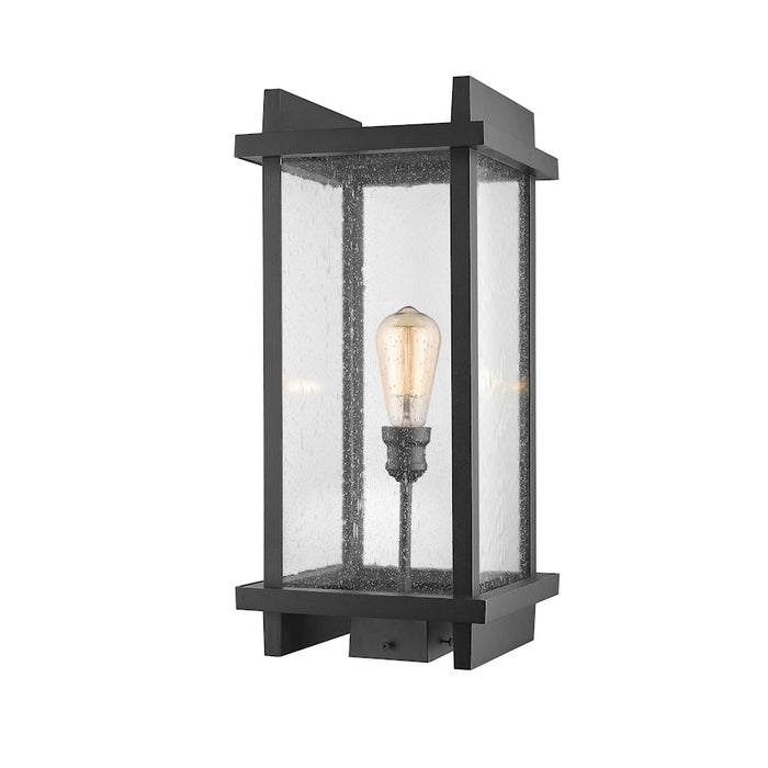 Z-Lite Fallow 1 Light Outdoor Post Mount Fixture, Black - 565PHBS-BK