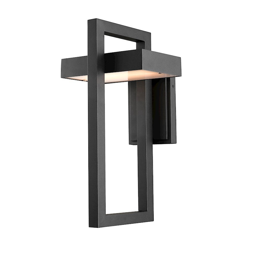 Z-Lite Luttrel 1 Light Outdoor Sconce, Black - 566B-BK-LED