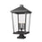 Z-Lite Beacon 4 Light Outdoor Pier Mount, Black