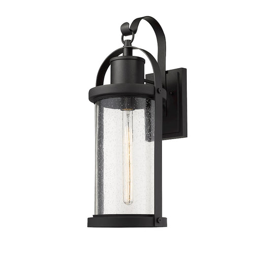 Z-Lite 1 Light Roundhouse Outdoor Wall Sconce, Black