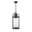 Z-Lite 1 Light Roundhouse 9" Outdoor Chain Mount, Black