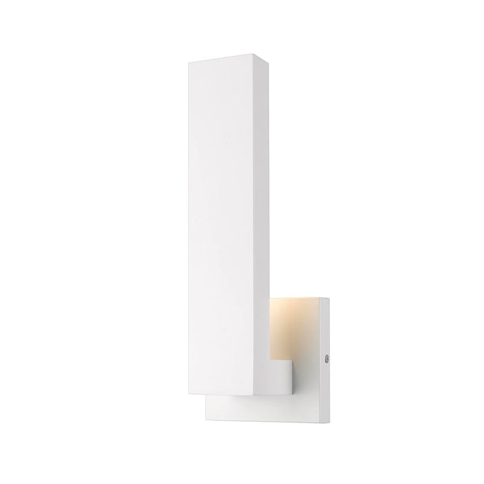 Z-Lite Edge 1 Light Outdoor Wall Sconce, White - 576S-WH-LED