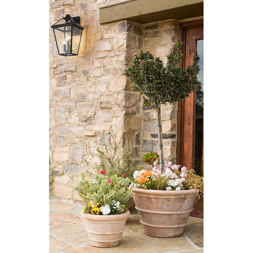 Z-Lite Talbot 3 Light Small Outdoor Wall Sconce, Black