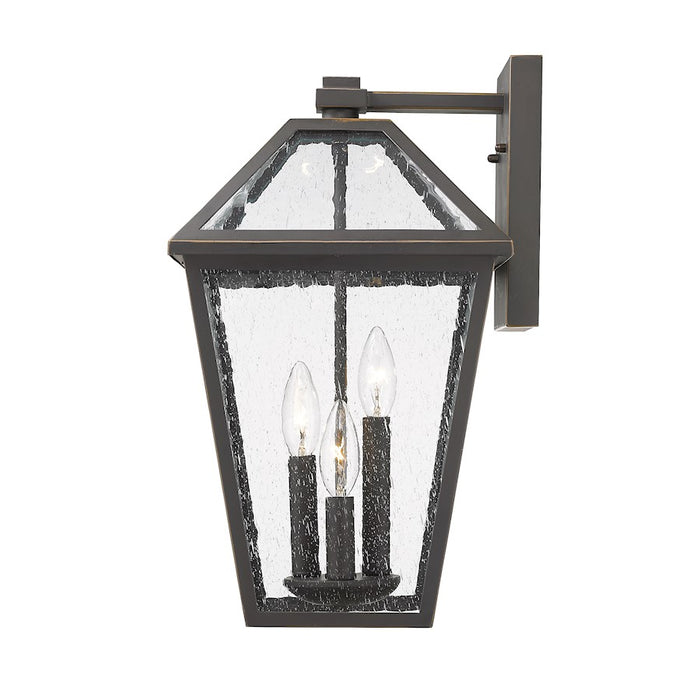 Z-Lite Talbot 3 Light Small Outdoor Wall Sconce, Rubbed Bronze