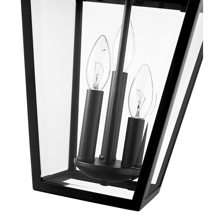 Z-Lite Talbot 3 Light Outdoor Chain Mount Fixture, Black