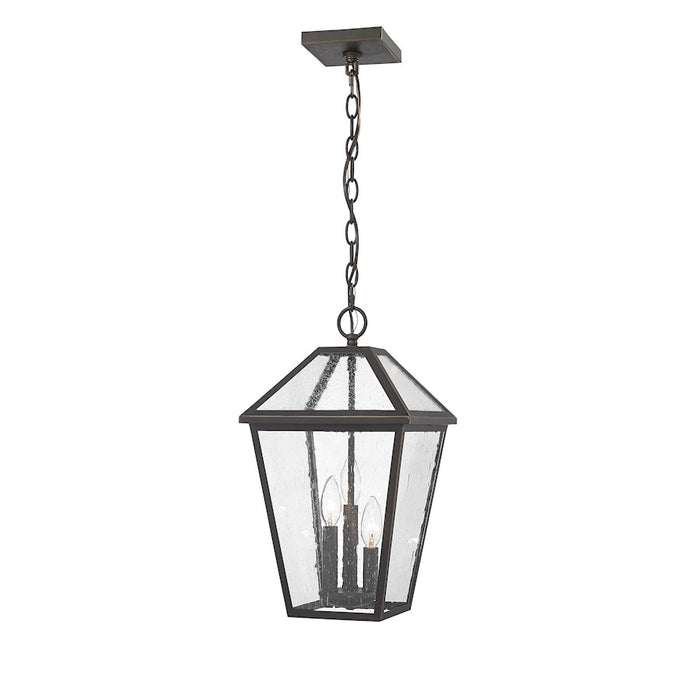 Z-Lite Talbot 3 Light Outdoor Chain Mount Fixture, Rubbed Bronze - 579CHB-ORB