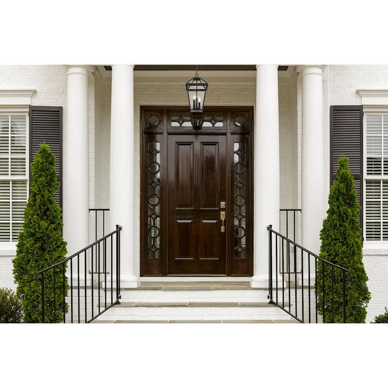 Z-Lite Talbot 3 Light Outdoor Chain Mount Fixture, Rubbed Bronze