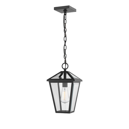 Z-Lite Talbot 1 Light Outdoor Chain Mount Ceiling Fixture, Black - 579CHM-BK