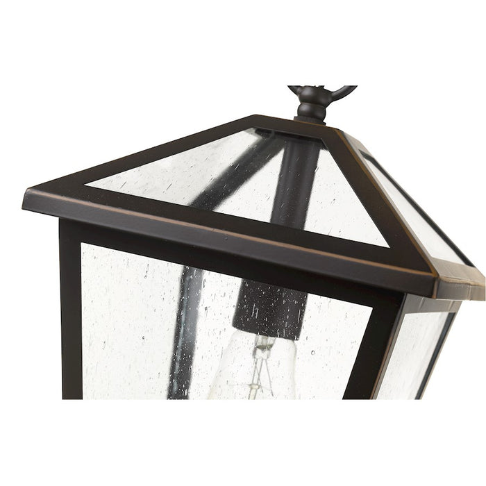 Z-Lite Talbot 1 Light Outdoor Chain Mount Ceiling Fixture, Bronze