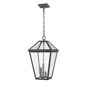 Z-Lite Talbot 3 Light Outdoor Chain Mount Ceiling Fixture, Bronze - 579CHXL-ORB