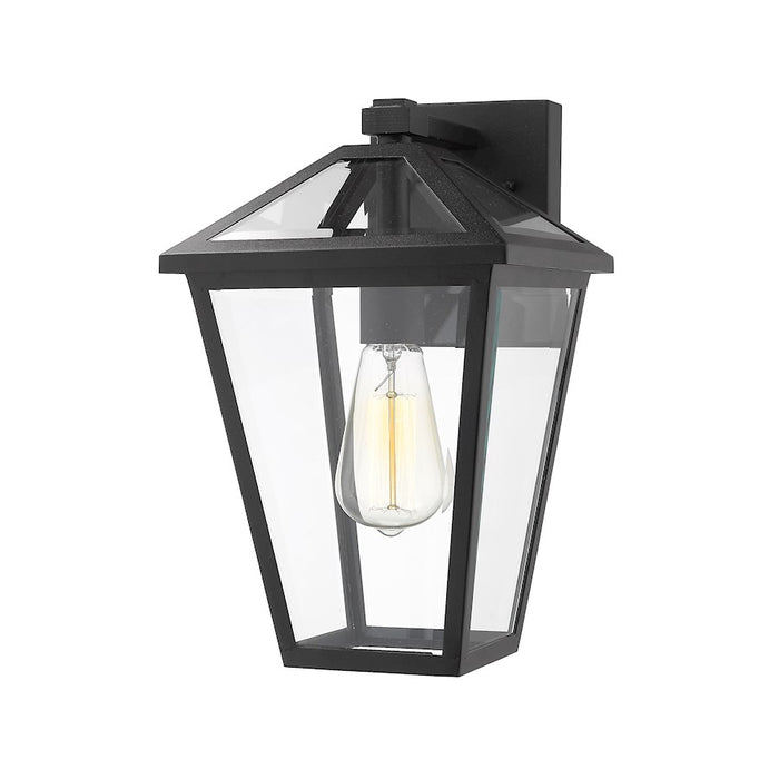 Z-Lite Talbot 1 Light Outdoor Medium Sconce, Black - 579M-BK