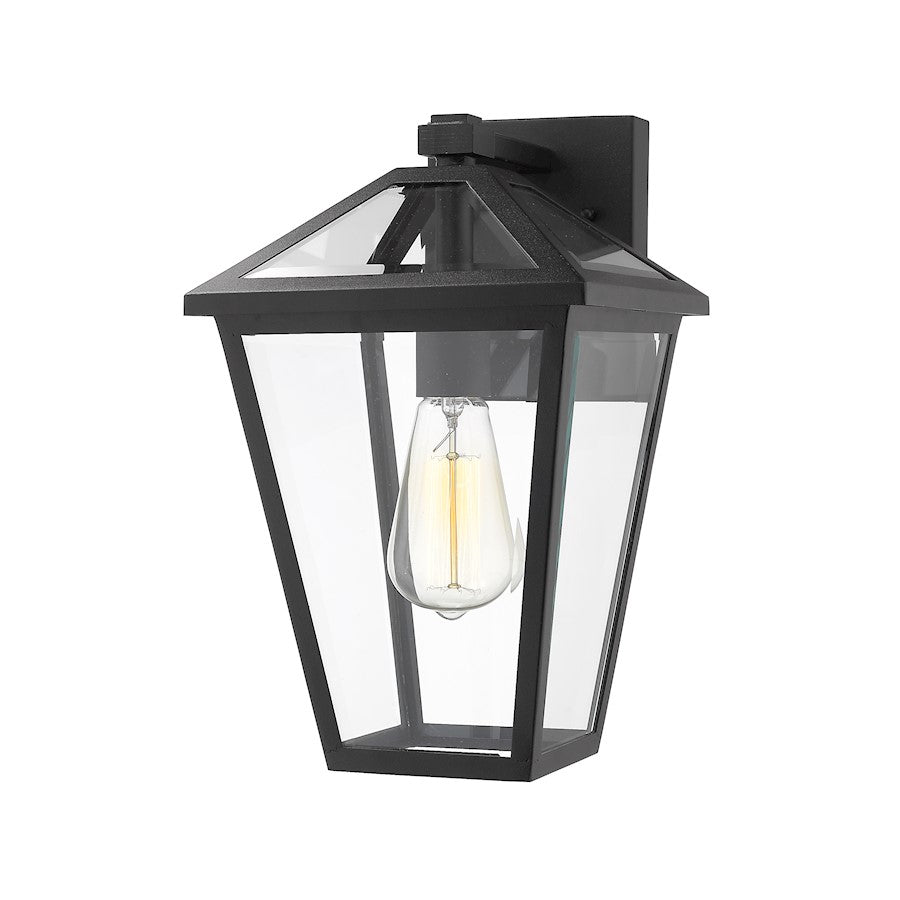 Z-Lite Talbot 1 Light Outdoor Medium Sconce, Black - 579M-BK