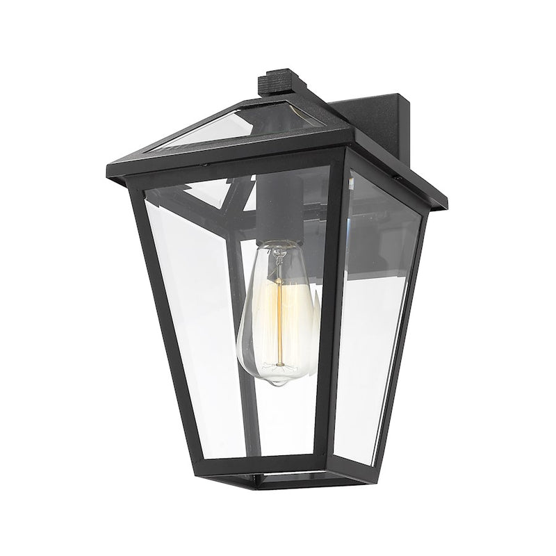 Z-Lite Talbot 1 Light Outdoor Medium Sconce, Black