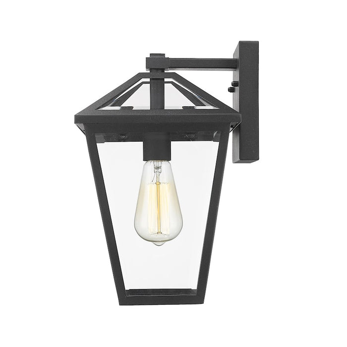 Z-Lite Talbot 1 Light Outdoor Medium Sconce, Black