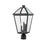 Z-Lite Talbot 3 Light 20" Outdoor Post Mount Fixture, Black - 579PHBR-BK