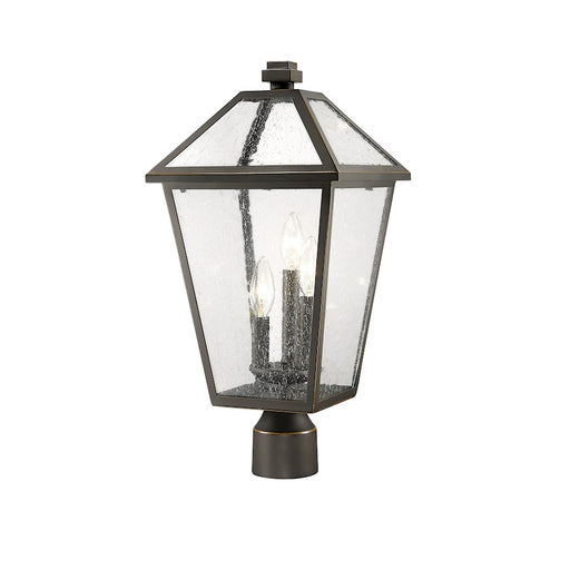 Z-Lite Talbot 3 Light 20" Outdoor Post Mount Fixture, Bronze - 579PHBR-ORB