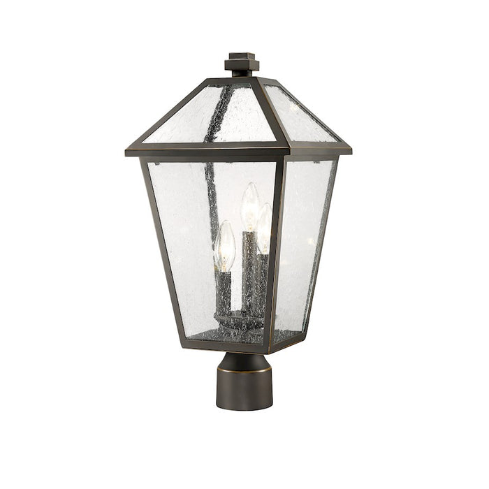 Z-Lite Talbot 3 Light 20" Outdoor Post Mount Fixture, Bronze - 579PHBR-ORB