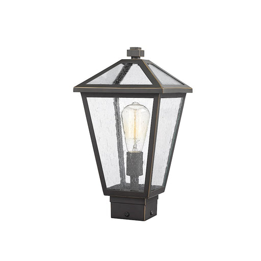 Z-Lite Talbot 1 Light Outdoor Post Mount Fixture, Rubbed Bronze - 579PHMS-ORB