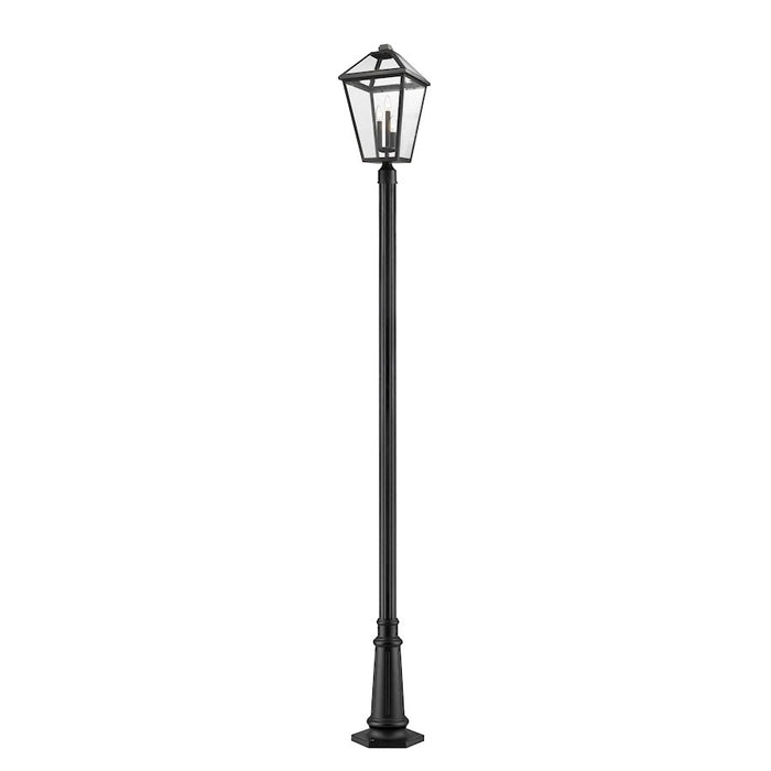 Z-Lite Talbot 3 Light Outdoor Post, Black - 579PHXLR-557P-BK