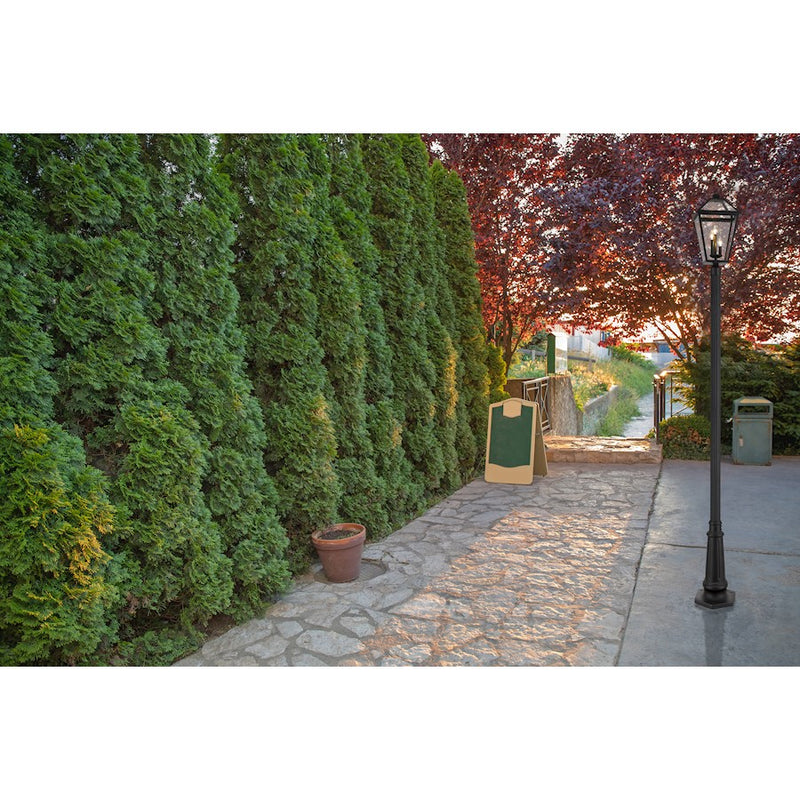 Z-Lite Talbot 3 Light Outdoor Post, Black