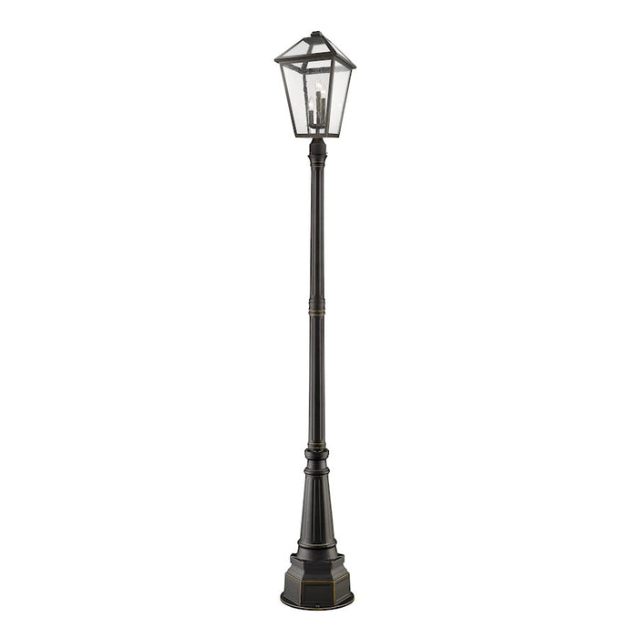 Z-Lite Talbot 3 Light Outdoor Post Mounted Fixture, Bronze - 579PHXLR-564P-ORB
