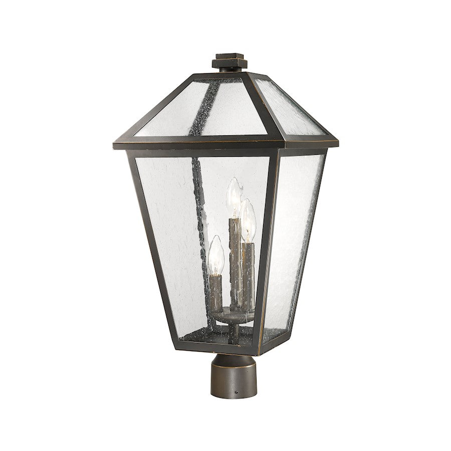Z-Lite Talbot 3 Light 24" Outdoor Post Mount Fixture, Bronze - 579PHXLR-ORB