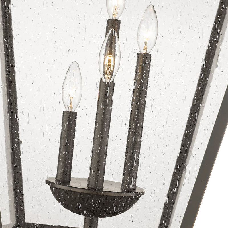 Z-Lite Talbot 4 Light 34.25" Outdoor Post Mount, Bronze/Seedy
