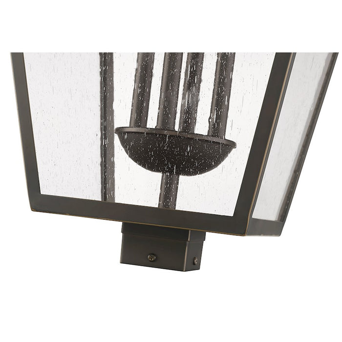Z-Lite Talbot 4 Lt Outdoor Post Mount, Oil Rubbed Bronze/Seedy