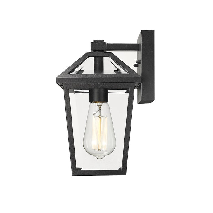 Z-Lite Talbot 1 Light Outdoor Small Sconce, Black