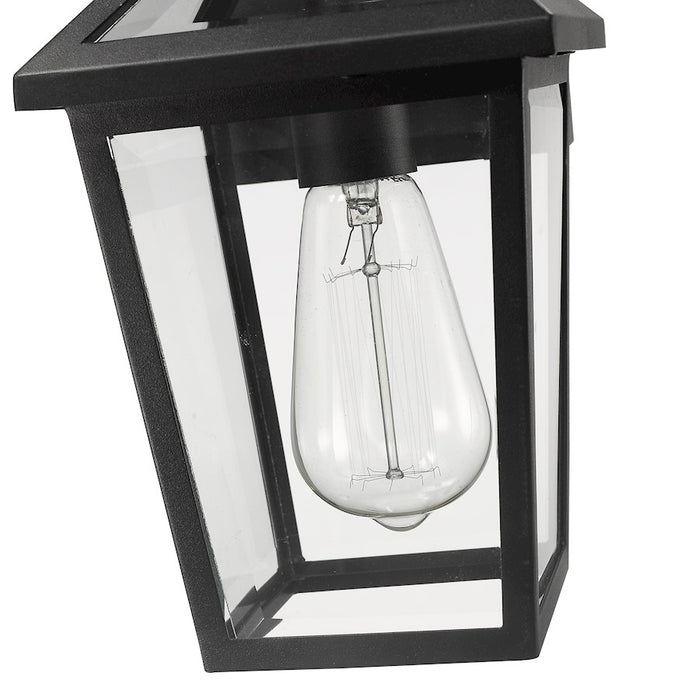 Z-Lite Talbot 1 Light Outdoor Small Sconce, Black