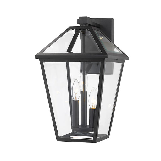 Z-Lite Talbot 3 Light Large Outdoor Wall Sconce, Black - 579XL-BK