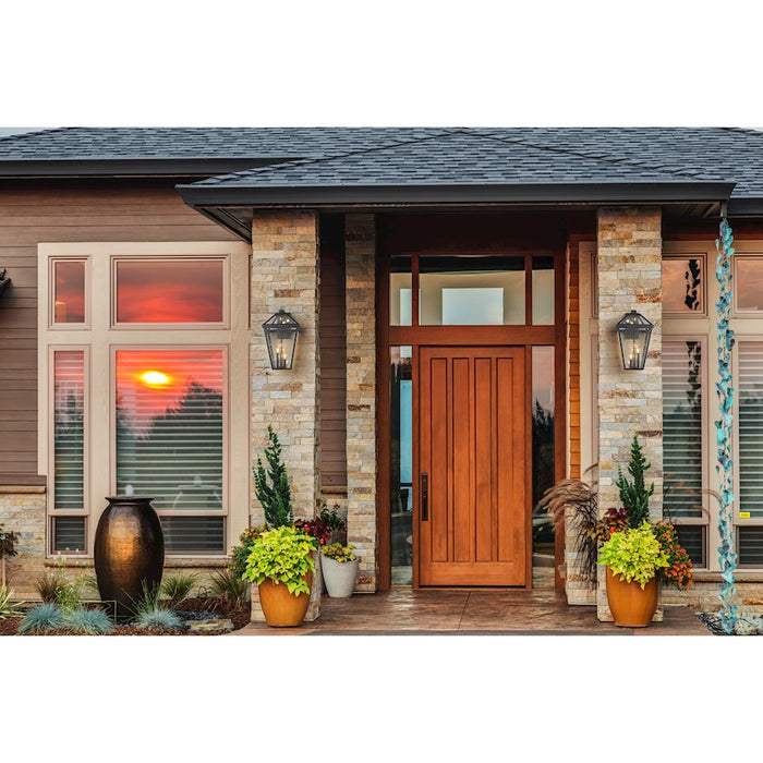 Z-Lite Talbot 3 Light Large Outdoor Wall Sconce, Rubbed Bronze