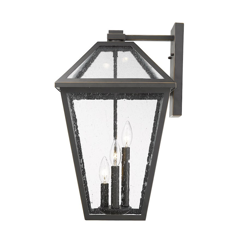 Z-Lite Talbot 3 Light Large Outdoor Wall Sconce, Rubbed Bronze