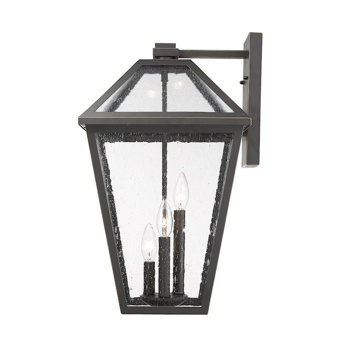 Z-Lite Talbot 3 Light Large Outdoor Wall Sconce, Rubbed Bronze