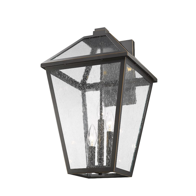 Z-Lite Talbot 3 Light Large Outdoor Wall Sconce, Rubbed Bronze