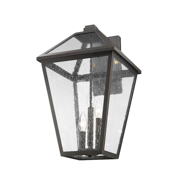 Z-Lite Talbot 3 Light Large Outdoor Wall Sconce, Rubbed Bronze