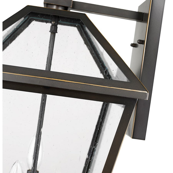 Z-Lite Talbot 3 Light Large Outdoor Wall Sconce, Rubbed Bronze