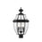 Z-Lite Westover 3 Light 20" Outdoor Post Mount, Black/Beveled
