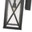Z-Lite Brookside 1 Light Outdoor Wall Sconce, Black/Clear Seedy