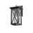Z-Lite Brookside 1 Light 15" Outdoor Wall Sconce, Black/Clear Seedy