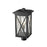 Z-Lite Brookside 1 Light 19" Outdoor Post Mount, Black/Seedy