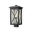 Z-Lite Brookside 1 Light Outdoor Post Mount Fixture, Black/Seedy - 583PHBS-BK